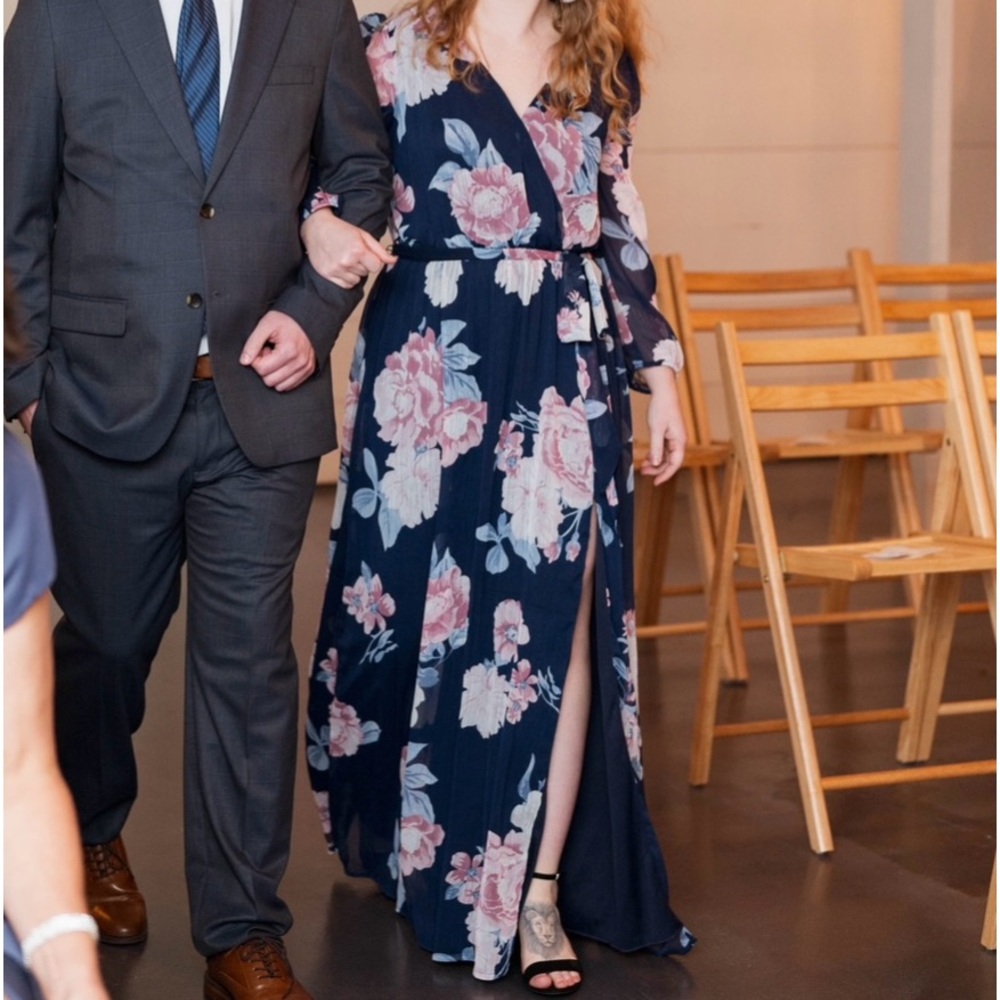 Premier Amour Floral Maxi Dress, Size 4